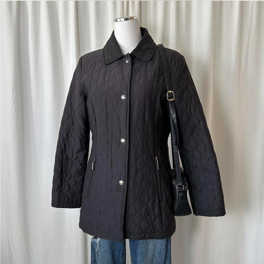 Vintage 1990s Bromley Sport Thermolite Quilted Jacket Black Medium. - Picture 4 of 8